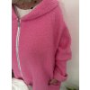Stylová bundička na zip LUXURY pink