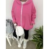 Stylová bundička na zip LUXURY pink