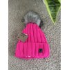 Zateplená čepice LACHITI PINK NEON