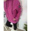 Outdoorová mikinová bunda TEMSTER fuchsiová