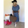 Maxi šaty DENIM LUXURY tmavé
