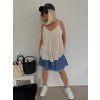 Tílko SUMMER krajka beige