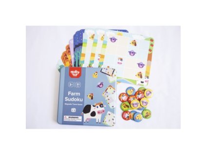 magneticke sudoku zvierata na farme tooky toys TL631 02 500x500