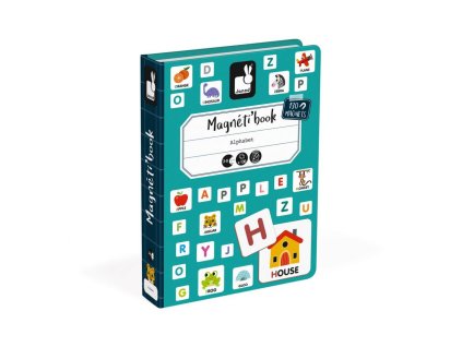 J02712 Magneticka skladacka Abeceda anglicka Magnetibook Janod v tvare knihy 90 (1)