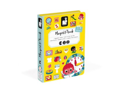 J02724 Magneticka skladacka Hodiny Magnetibook Janod v tvare knihy 90