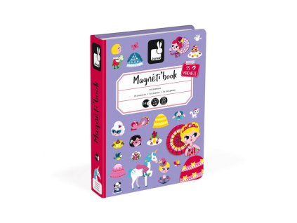 J02725 Magneticka skladacka Princezne Magnetibook Janod v tvare knihy 90