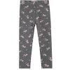 Girl s leggings Unicorns Grey