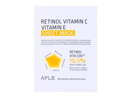 APLB Retinol Vitamin C Vitamin E Sheet Mask