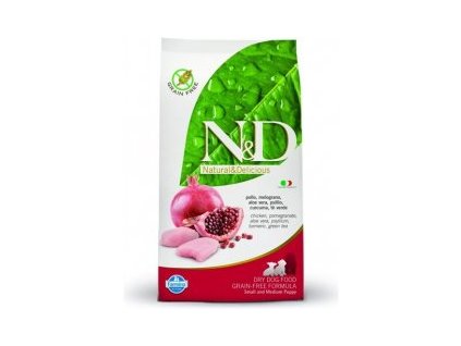 N&D Grain Free DOG Puppy S/M Chicken & Pomegr 2,5kg