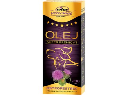 VVET Olej Ostropestrec krabicka 200 ml