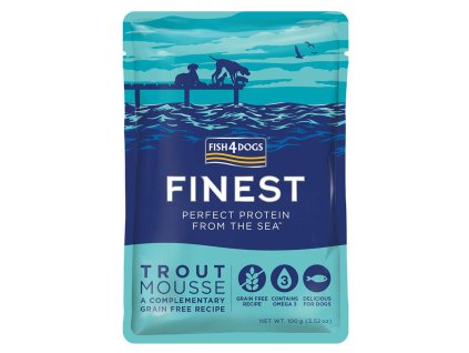 FISH4DOGS Lahodná kapsička pro psy 99 % rybího masa 100 g - 3 druhy