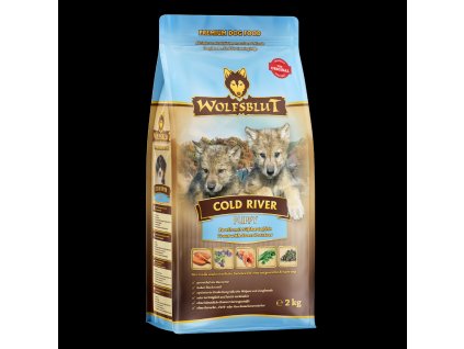 WB762665 Wolfsblut Trockenfutter ColdRiver PUPPY Front 2kg 4260262762665 3000px
