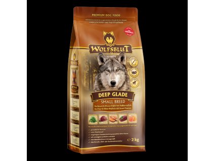 WB766137 Wolfsblut Trockenfutter DeepGlade SmallBreed Front 2kg 4260262766137 3000px