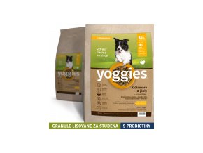 15 kg monoproteinove granule yoggies s krutim masem a jahly lisovane za studena s probiotiky