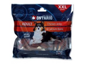 ONTARIO Snack Chicken Jerky + Calcium 500g - AKCE