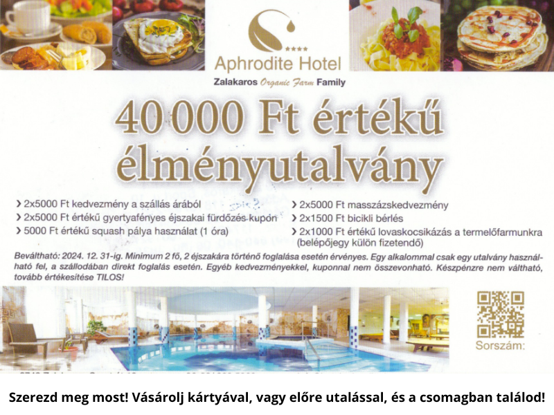 40.000 Ft értékű vásárlási utalvány