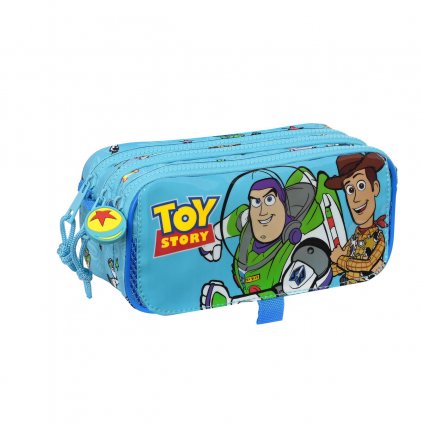 Három zsebes tolltartó Toy Story Ready to play Világoskék (21,5 x 10 x 8 cm)