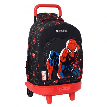 Iskolatáska Kerekekkel Spiderman Hero Fekete 33 X 45 X 22 cm