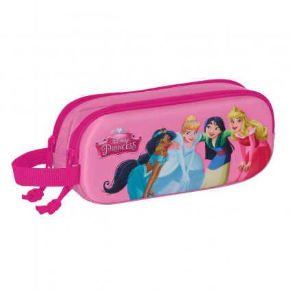 Dupla tolltartó Princesses Disney 3D Rózsaszín 21 x 8 x 6 cm
