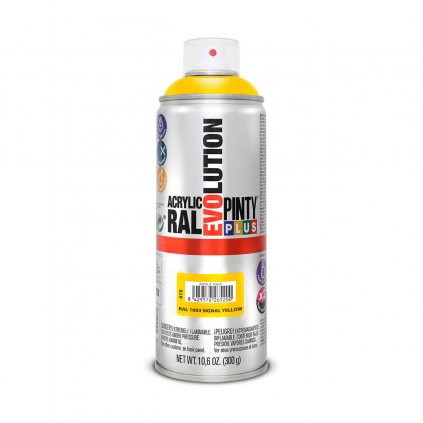 Spray festék Pintyplus Evolution RAL 1003 400 ml Signal Yellow