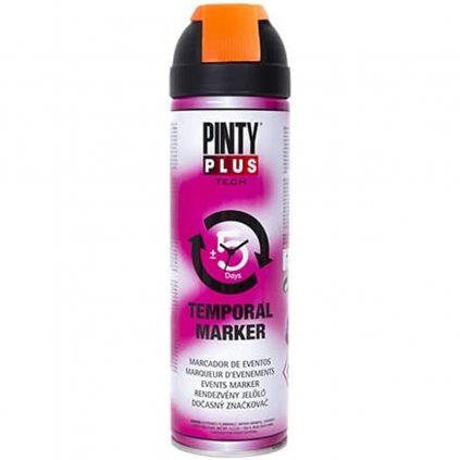 Spray festék Pintyplus Tech T143 Ideiglenes Narancszín 500 ml