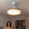 mennyezeti ventilator led fennyel es 4 visszahuzhato lapatokkal blalefan innovagoods fa 72 w 823713 (5)