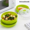 InnovaGoods Fresh Dupla Zöldség Pároló Edény Mikrohullámú Sütőhöz