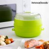 InnovaGoods Fresh Dupla Zöldség Pároló Edény Mikrohullámú Sütőhöz