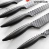 InnovaGoods Gyémánt Mintázatú Késkészlet kerámia bevonattal - 6 darabos szett