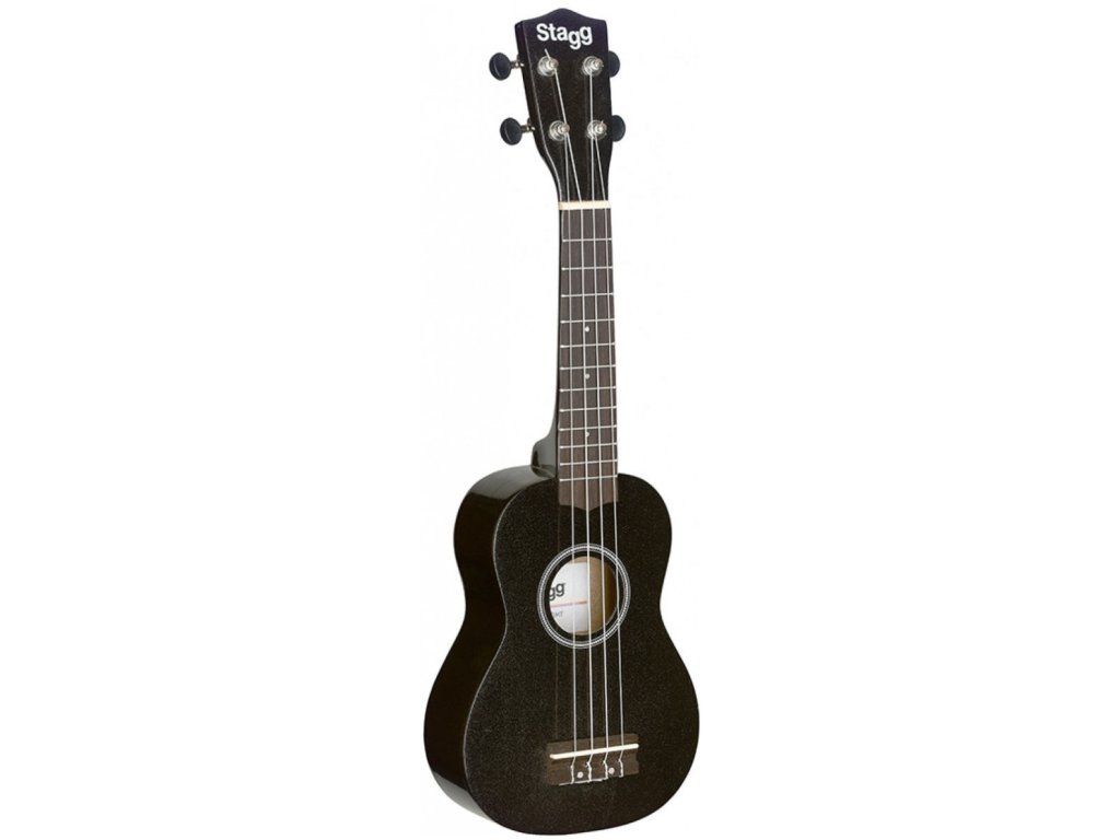Stagg US NIGHT, sopránové ukulele, černé
