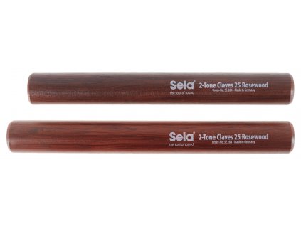 SELA 2-Tone Claves 25 Rosewood - Claves