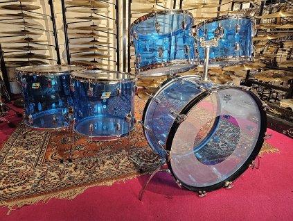 Ludwig Vistalite USA Blue 24",13",14",16",18"