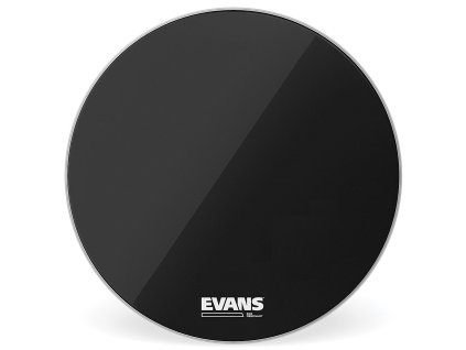 evans eq 3 black 18 no port bass drum reso head
