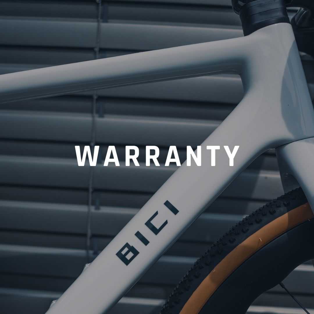 BICI Bike Warranty & Service: 5 Years on the Frame, 2 Years on Components