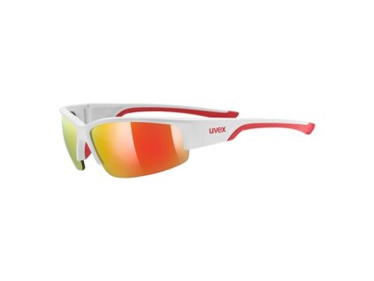 Cyklistické okuliare UVEX BRÝLE SPORTSTYLE 215 WHITE M.RED/ MIR.RED