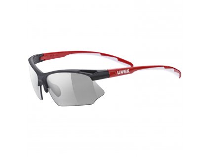 Cyklistické okuliare UVEX BRÝLE SPORTSTYLE 802 V BLK RED WHI/SMOKE
