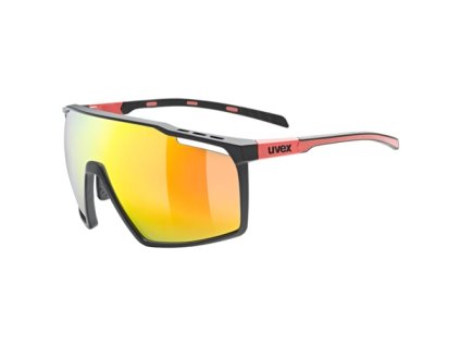 Cyklistické okuliare UVEX BRÝLE MTN PERFORM BLACK-RED M/MIR.RED