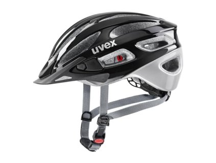 Cyklistická MTB prilba UVEX HELMA TRUE BLACK-SILVER (VELIKOST 52-56)