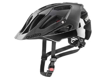 Cyklistická MTB prilba UVEX HELMA QUATRO CC ALL BLACK (VELIKOST 52-57)