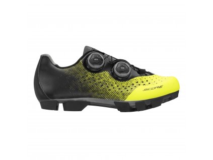 tretry FORCE MTB SCORE, fluo-černé 36
