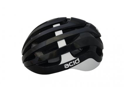 Cyklistická prilba ACID, S/M (54-58cm), black-white, shine