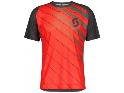 Dres pánsky SCOTT TRAIL VERTIC s/sl- farba fiery red/dark grey (Veľkosť L)