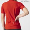 Dámsky dres CASTELLI ANIMA 3 JERSEY -farba 023 tehlovočervená/čierna (Veľkosť XS)