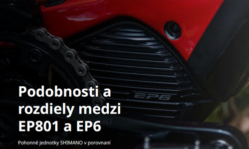 Rozdiely medzi pohonom EP801 a EP6