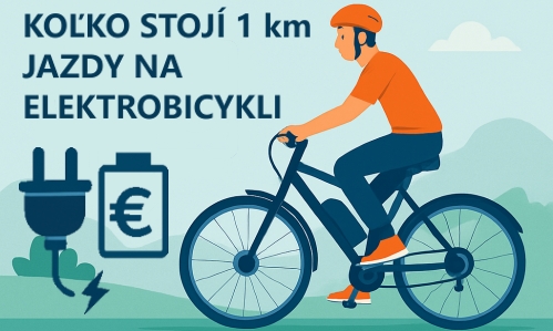 Koľko stojí 1 km jazdy na elektrobicykli