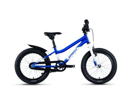 GHOST Powerkid 16 Candy Blue/Pearl White Gloss 2022 (Veľkosť 16" na výšku postavy 100 - 120 cm)