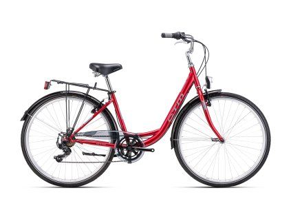 Mestský bicykel CTM RITA 1.0 2026  matná tmavočervená