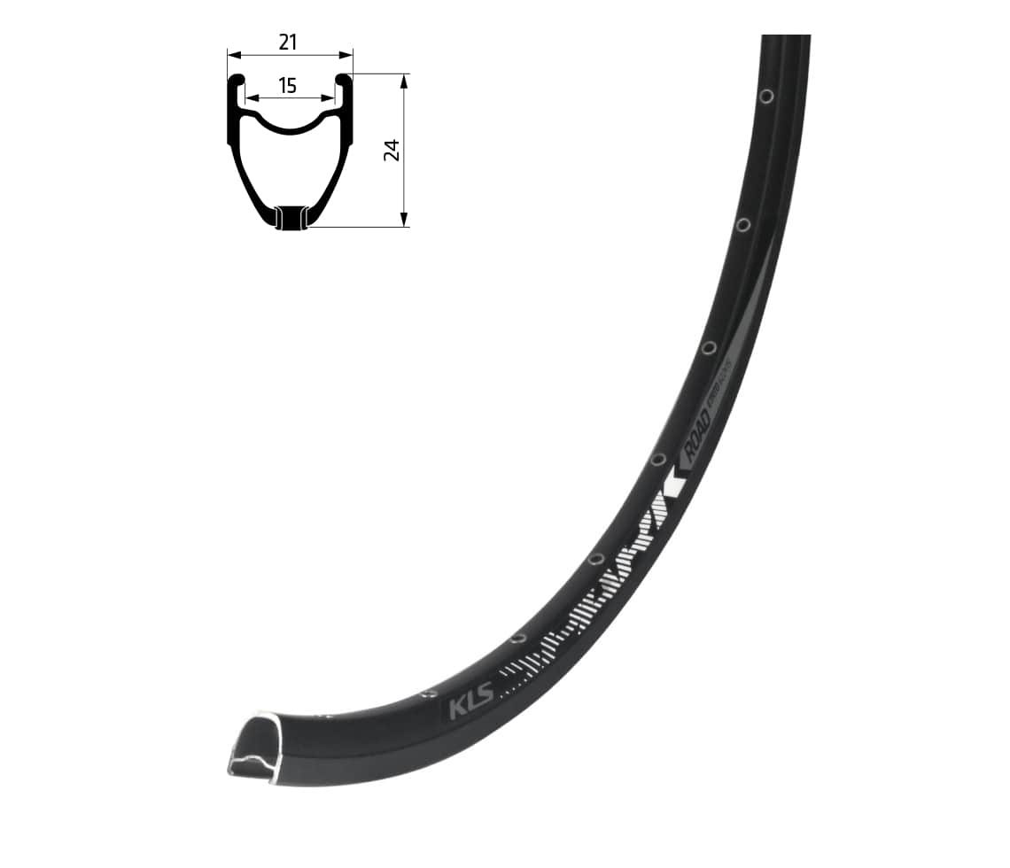 Ráfik KLS SPARK 017 DSC, 32H, 1 Nit, FV, 28" black Farba: Black