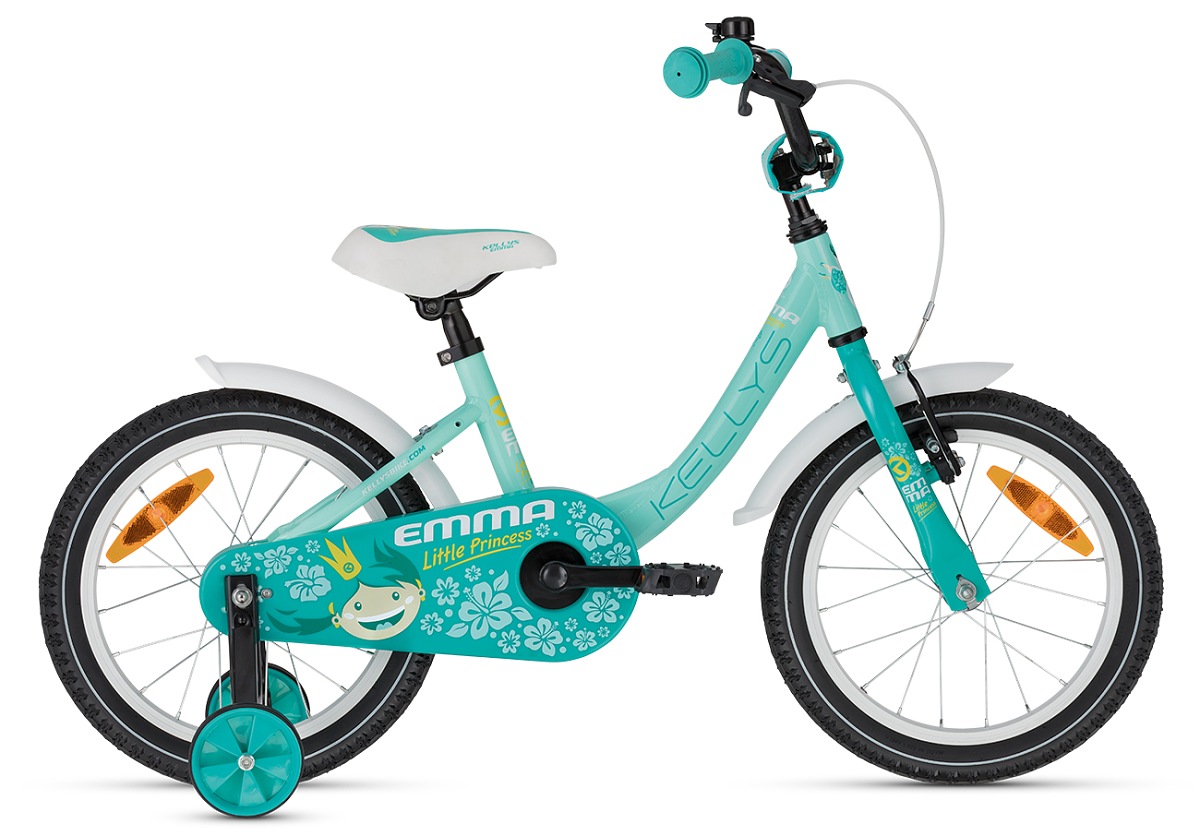 Detský bicykel KELLYS Emma 16"  menthol Veľkosť: 16" na výšku postavy 100 - 120 cm