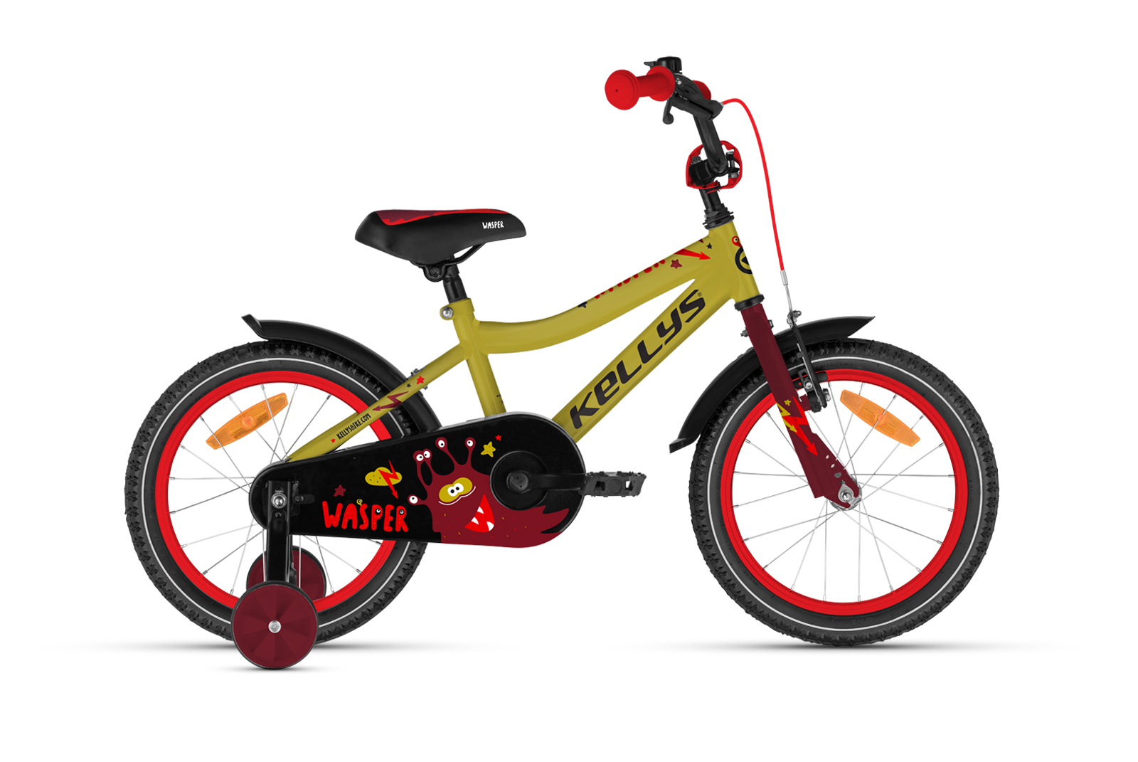 Detský bicykel KELLYS Wasper Yellow 16" Farba: Yellow